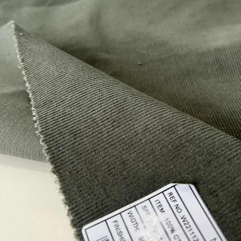 Wholesales Market Cotton Fabric for Corduroy 11W Garment