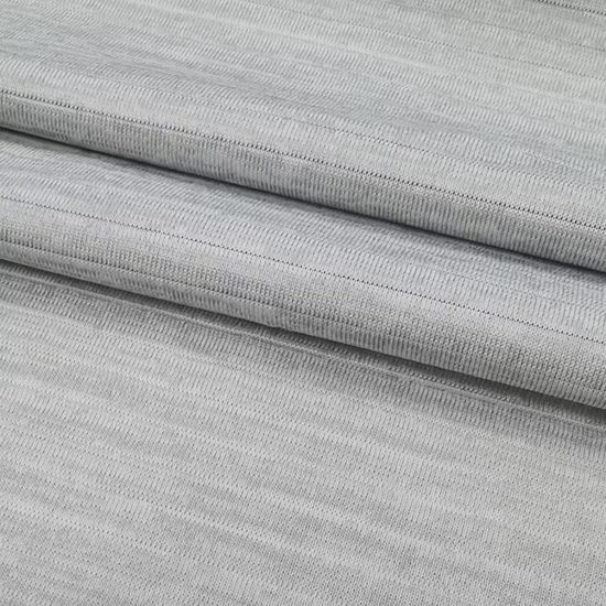 China Factory Popular Solid Color Custom Spandex Polyester Rib Fabric Knitted Fabric Breathable Soft Comfortable for T-Shirt