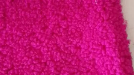 Tecido sólido encaracolado Tecido de lã sherpa Tecido de pele sintética atacado