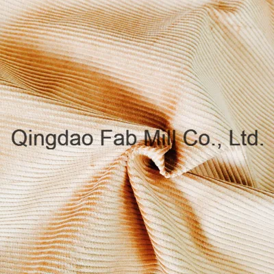 8 Tecido de veludo cotelê 100% algodão orgânico para calças etc. (QF16-2670)
